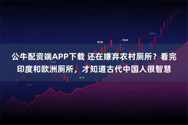 公牛配资端APP下载 还在嫌弃农村厕所？看完印度和欧洲厕所，才知道古代中国人很智慧